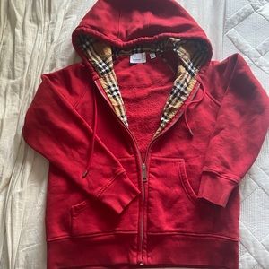 Burberry zip hoodie